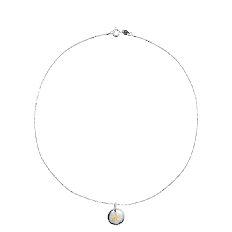 Necklace with Gold Initial