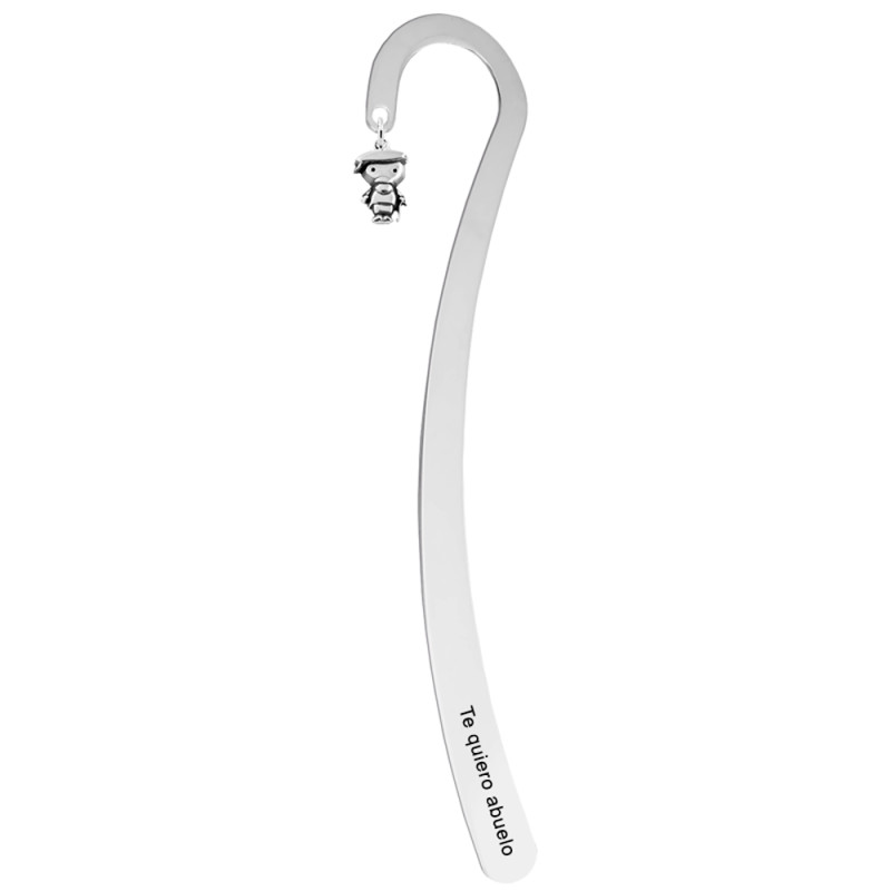 bookmark with grandpa charm and engraving
