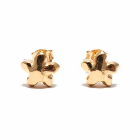 pendientes jazmines dorados