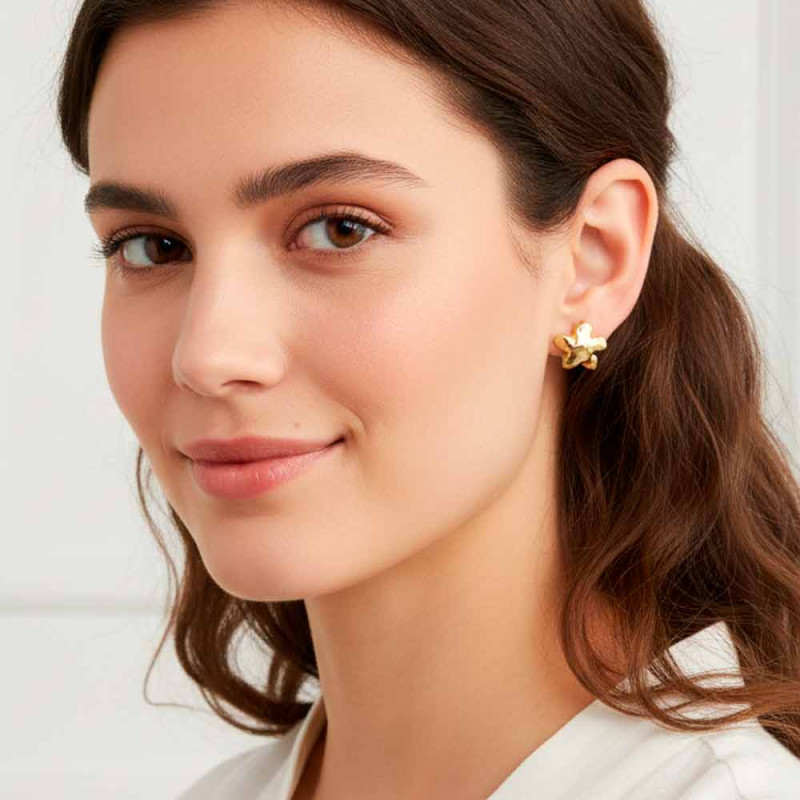 Gold-Plated Silver Earrings