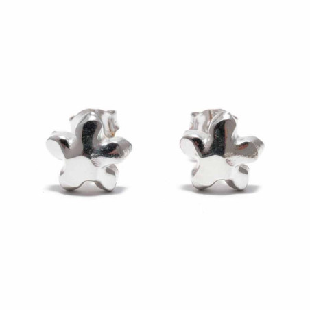 pendientes jazmines en plata