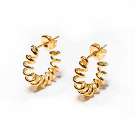pendientes aros dorados