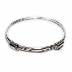 Pulseras nudos plata hombre