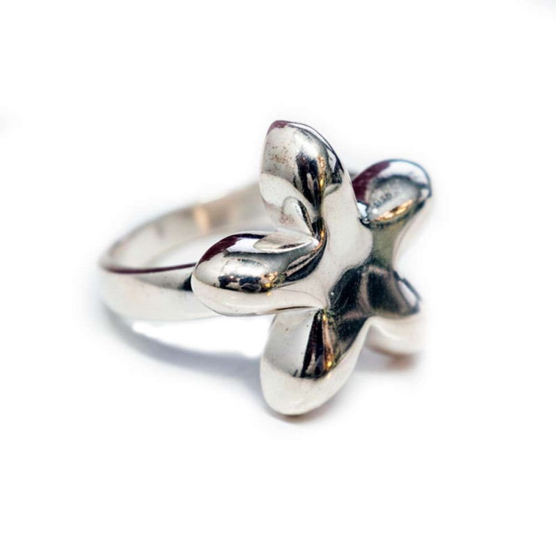 anillo de plata jazmin