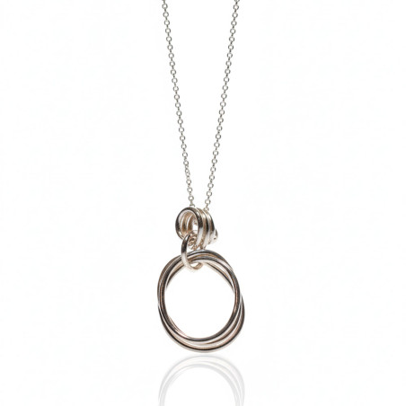 silver circle pendant