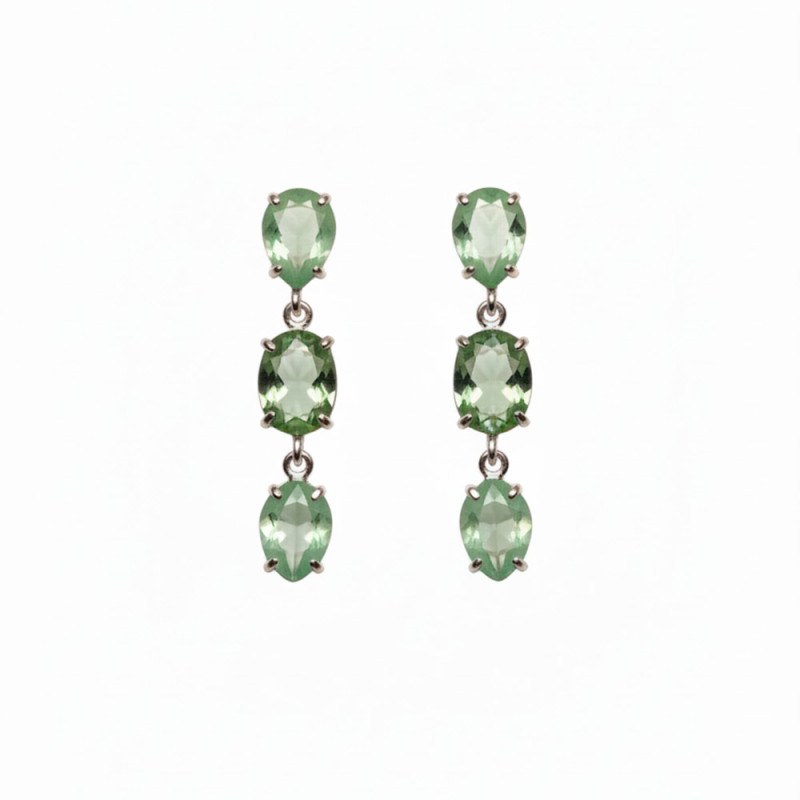 pendientes de plata con piedras