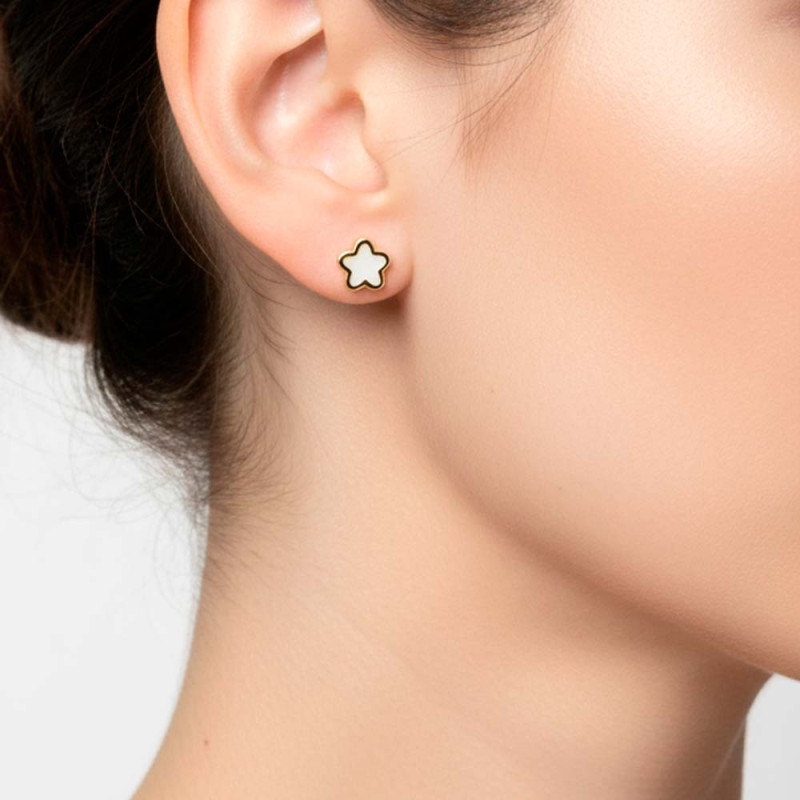 jasmine earrings with enamel