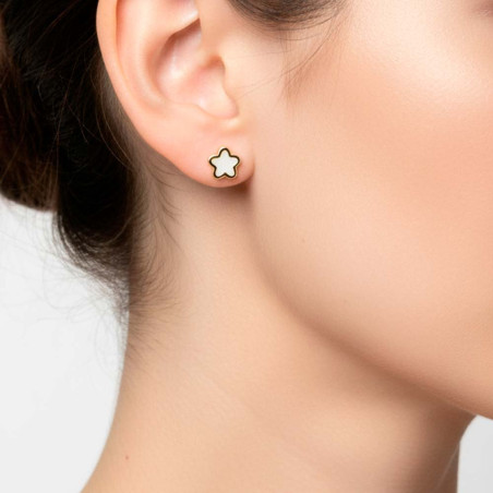 pendientes jazmin con esmalte