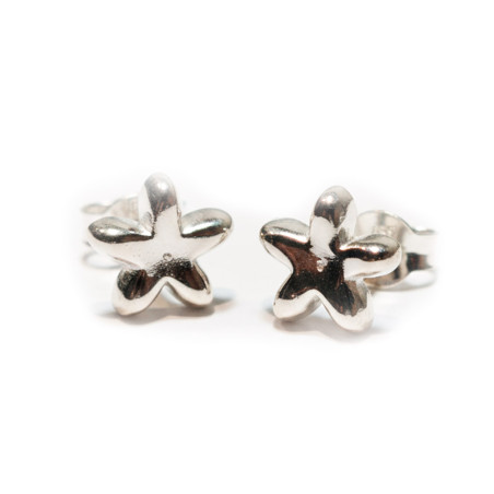 silver jasmine earrings