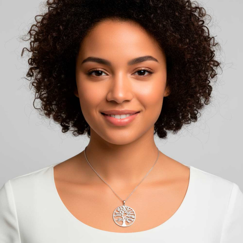 personalized tree of life pendant