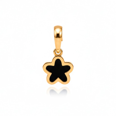 colgante dorado con forma de jazmín