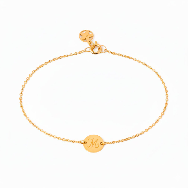 Customizable gold bracelet