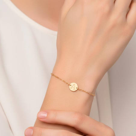 Compra pulsera personalizada dorada