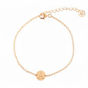 Pulsera Medalla Personalizada Dorada