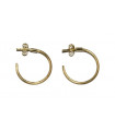 Rings gold plated satin finish