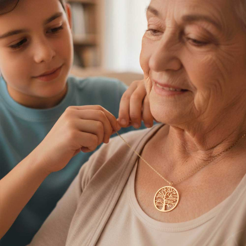 Gold Tree of Life pendant