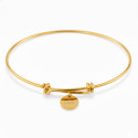 Gold bracelet with Love medal