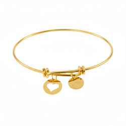 Pulsera de nudos con slim calada y love