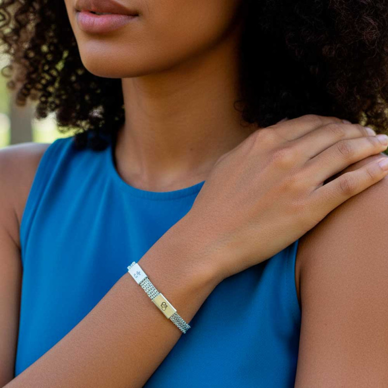 Customizable Silver Bracelet