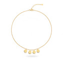 Name Necklace with Gold Medals