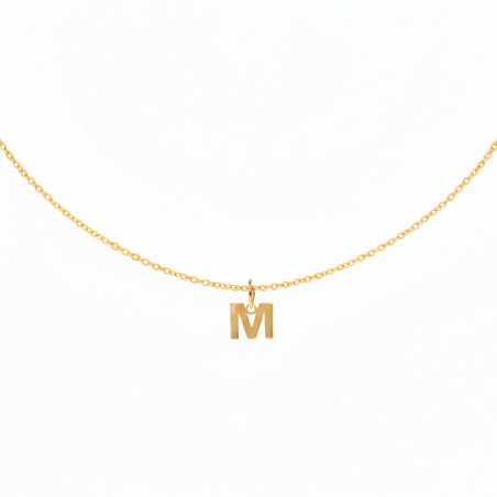 Gold M pendant