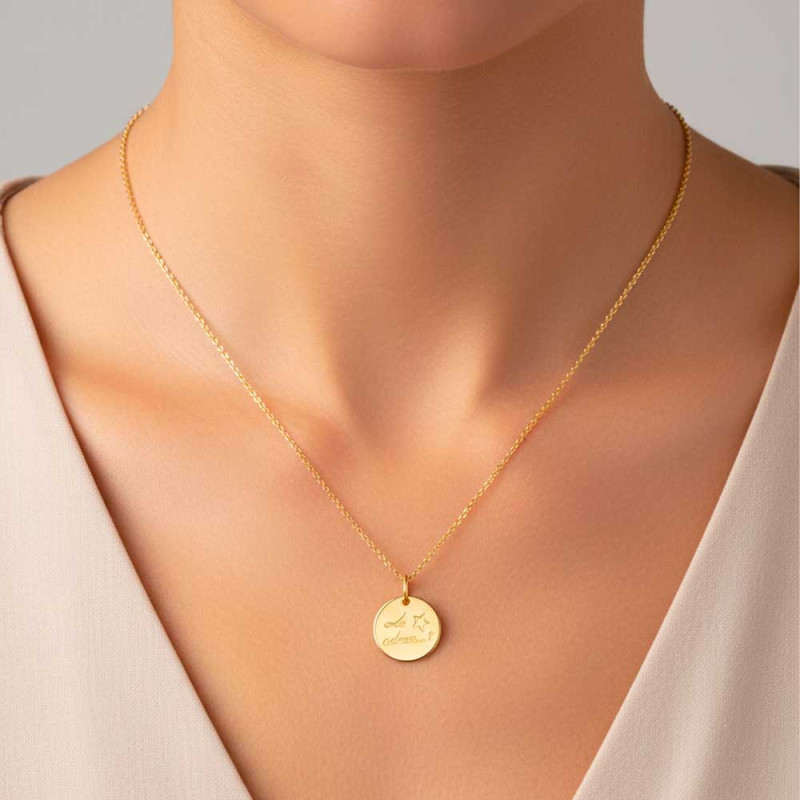 Personalized gold choker