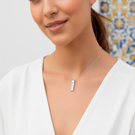 Orleans Rectangular Diamond Pendant