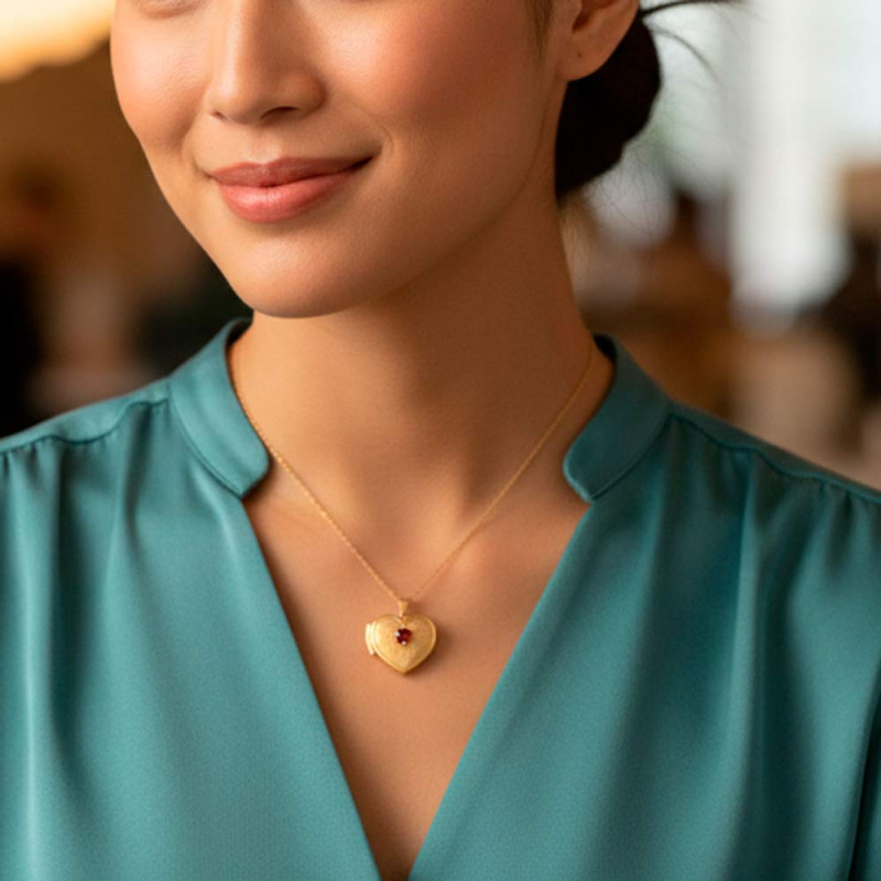 Rosalía song gold pendant