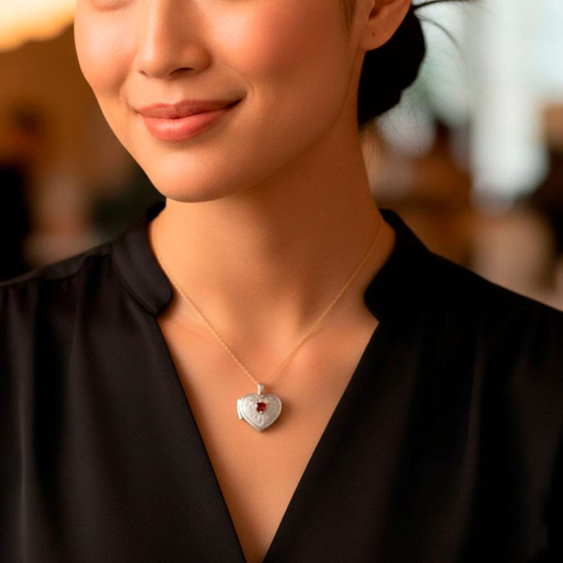 Rosalía Silver Heart Pendant | Hago Jewelry