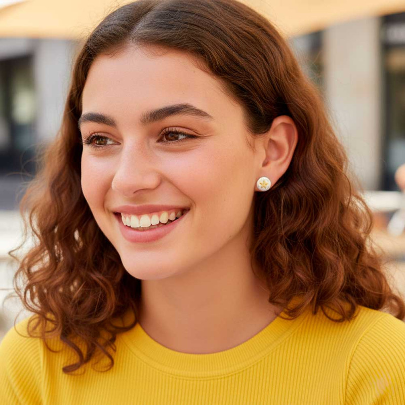 Jasmine gold earring