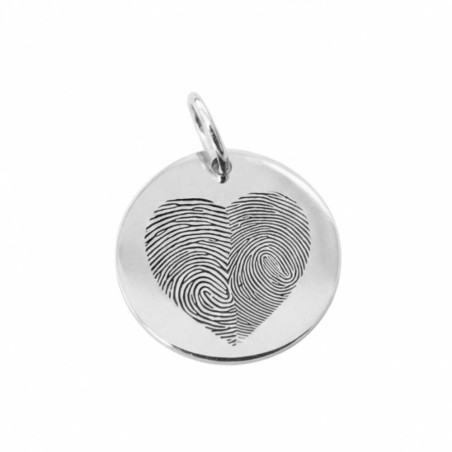 Personalized family footprint pendant