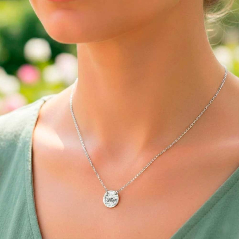 Personalized sterling silver pendant