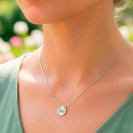 Personalized sterling silver pendant