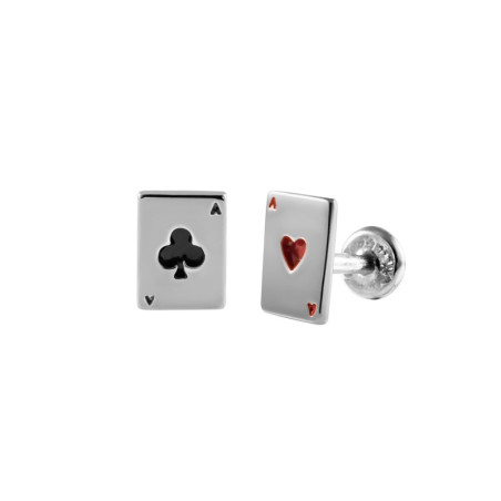 Poker card cufflinks