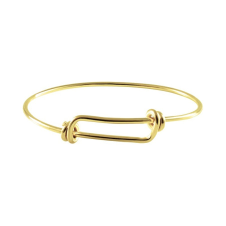 Pulsera nudos corredizos dorada