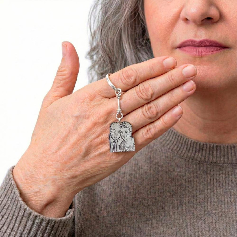 Personalized person keychain