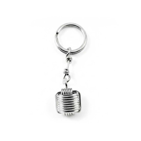 Silver knot keychain