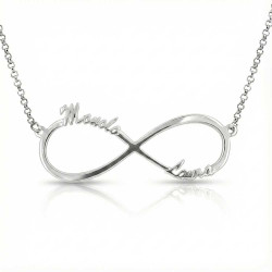 Personalized infinity necklace