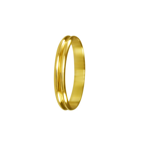 Alianza double gold wedding.
