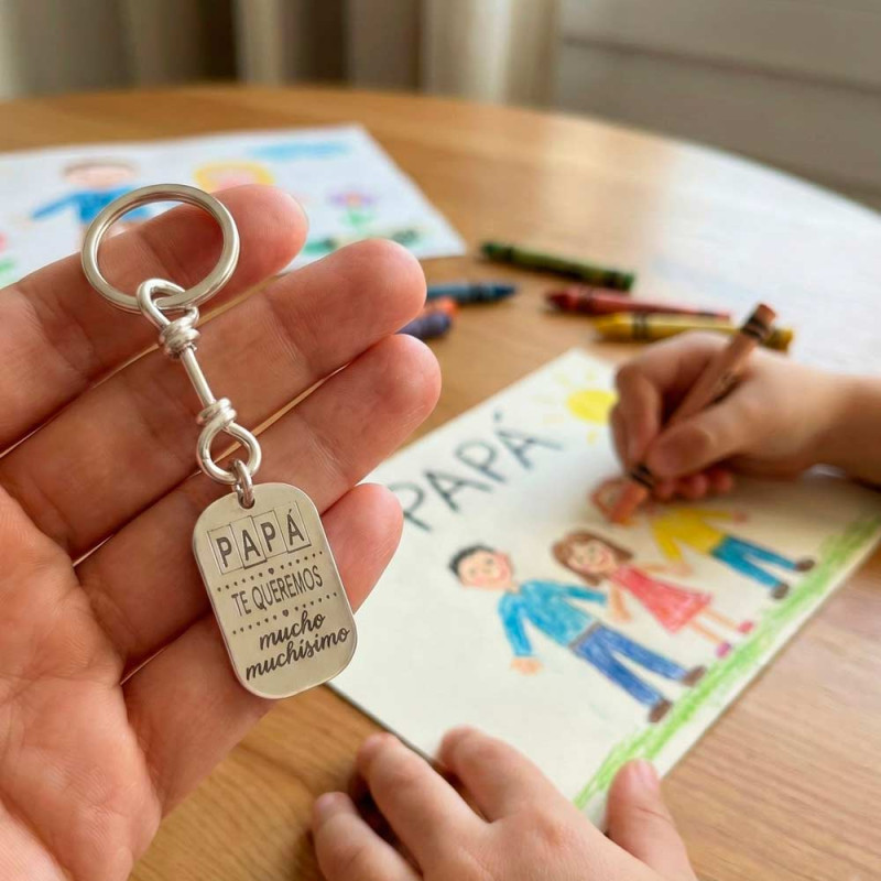 Father's Day keychain, we love you Dad.