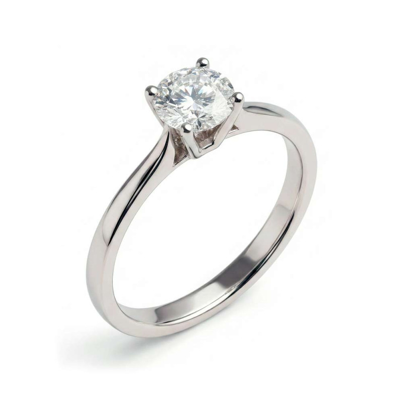 Anillo solitario con diamante central de 0,5ct
