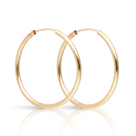 Pendientes aros de oro
