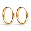 13 mm Gold Hoop Earrings
