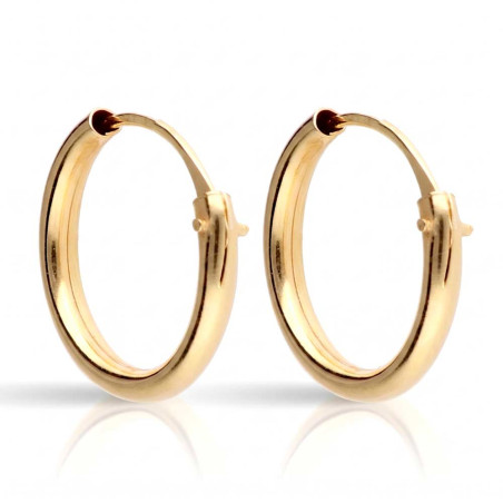 Pendiente aros de oro pequeños