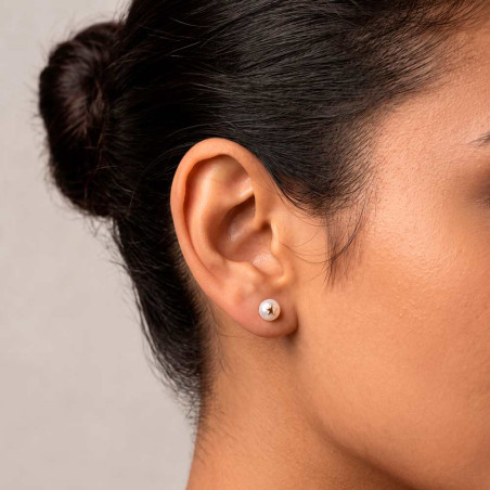 Pendientes Perlas Estrellas Oro – Gold Earrings – vista 2