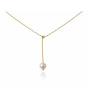 Gold-Plated Trazo Pearl Necklace