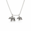 Mama Bear and Bear Cubs Necklace