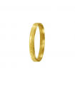 Alianza de Oro Plana Martelé 3mm