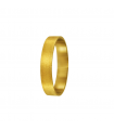 Alianza oro plana satinada 4mm