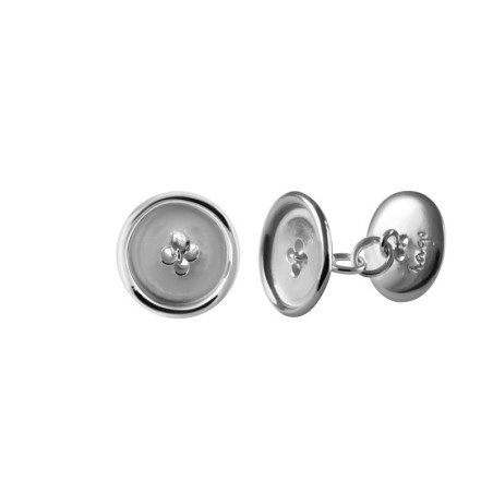 Button-shaped cufflinks